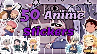 50 Anime Stickers / 50 ملصق انمي ( رح تحتاجوها ✨)