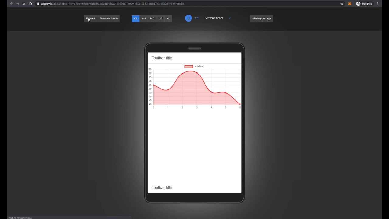 #11. Appery.io Ionic 4 Draw a Line Chart - YouTube