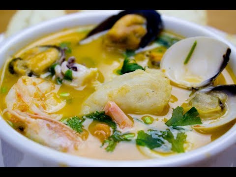 Суп из морепродуктов в мультиварке