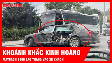 Hiện trường kinh hoàng Mercedes Maybach S600 tông xe khách, 1 nạn nhân không qua khỏi | Tin tức