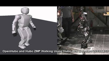 OpenHubo and Hubo ZMP walking using Hubo-Ach