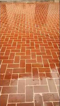 Clay Bricks Floor/Tasu Chauka Pakki Tile Ke Farash Ki Ragrai
