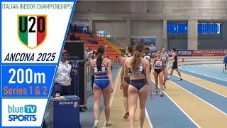 200M Series 1 & 2 Italian Indoor Championships U20