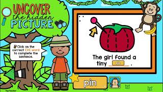 Interactive CVC words: Hidden Jungle Game screenshot 4