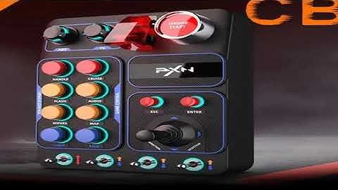 PXN CB1 Simulator Race Central Control Box Multifunctional Keys Control Box RGB For EURO Truck Simul