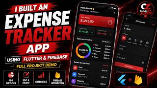 I Built an Expense Tracker App Using Flutter & Firebase Full Project Demo