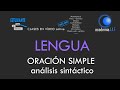 ORACIÓN SIMPLE. Análisis sintáctico en 10 pasos - Lengua española sintaxis - academia JAF