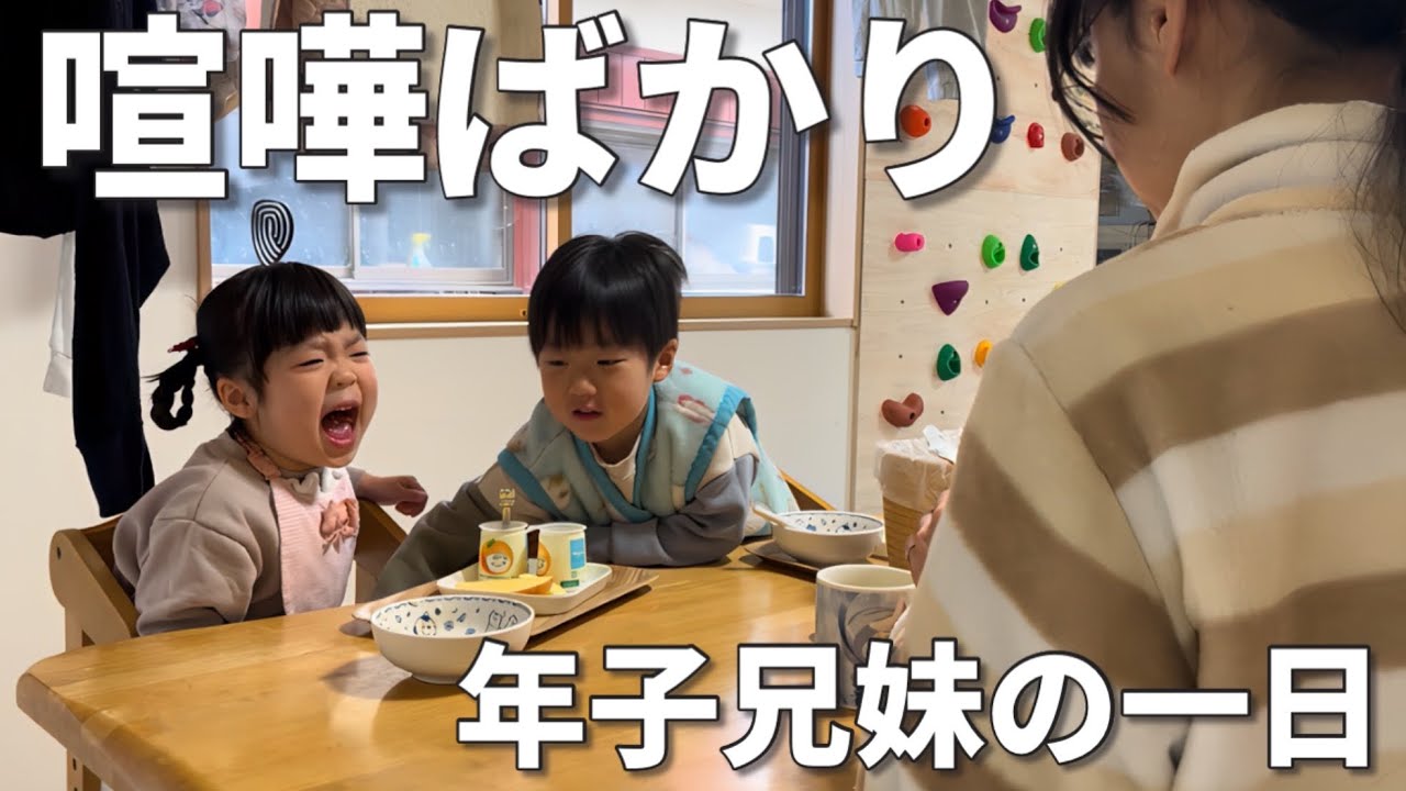 【一日密着】仲良く遊んで喧嘩して…を一日中繰り返す年子ちゃん - YouTube
