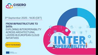 Webinar Recording: Exploring Interoperability Across Architectural Layers in EU Cloud Initiatives