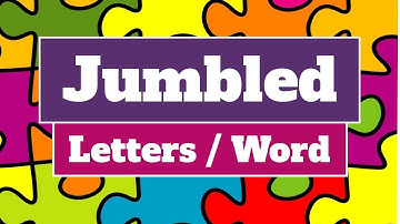 Jumbled Letters || Class 1 || Radiant Readers