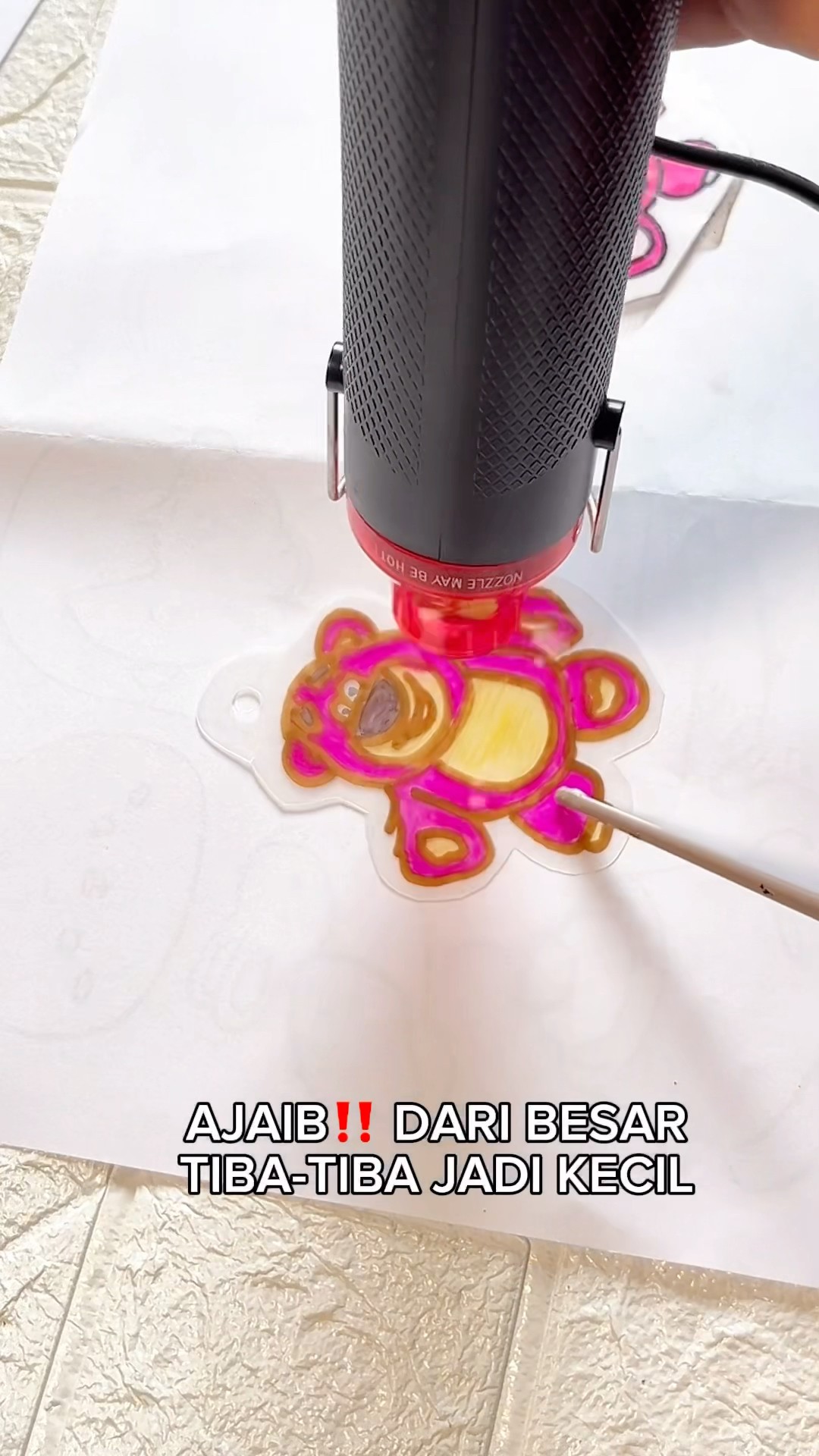 AJAIB⁉️? PLASTIK INI DARI BESAR BERUBAH JADI KECIL‼️ LOTSO DIY SHRINK PAPER
