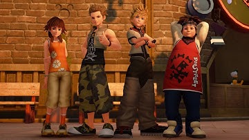 [KH3 PC Mods] Playable Roxas in Twilight Town + Twilight Trio KH2 Outfits