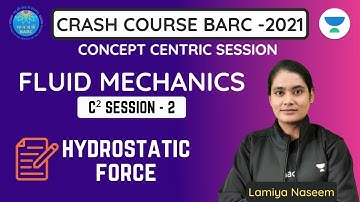 CRASH COURSE BARC-2021 | Fluid Mechanics  | Lecture-2 | Lamiya Naseem