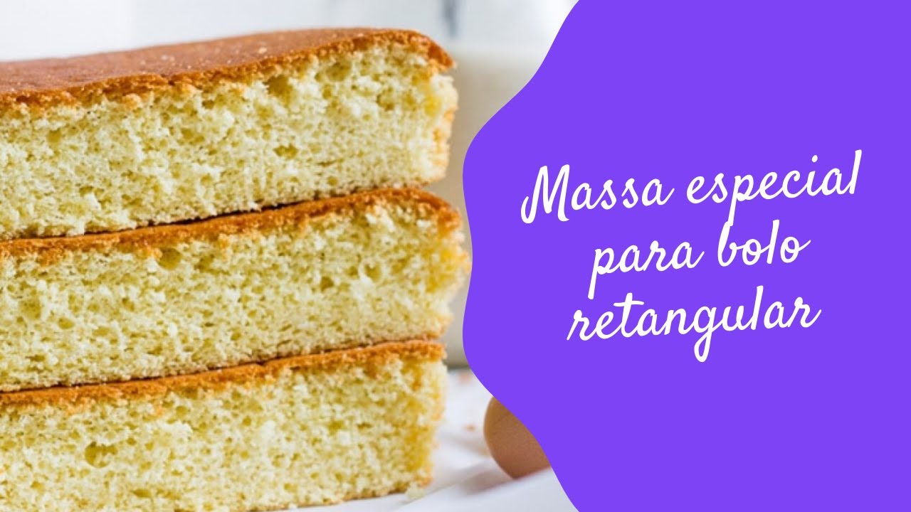 MASSA ESPECIAL PARA BOLO RETANGULAR - CHEF LÉO OLIVEIRA