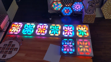 Illuminated Stained Glass Sixteen Segment Display
