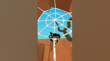 Building Webs in the new Canyon for A Webbing Journey #game #indiegame #gamedev #indiedev #shorts