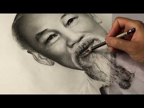 Vẽ Bác Hồ - Chân dung chủ tịch Hồ Chí Minh