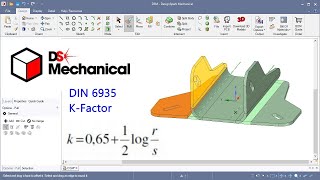 Designspark Mechanical Sheet Metal Part Design K-Factor With Din 6935 Developing Sheet Flats