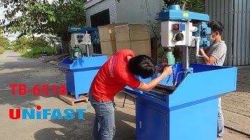 Máy taro tự động TB-6516 hiệu Unifast M2-M16 loại bánh răng chính xác kết hợp đầu ta rô nhiều mũi