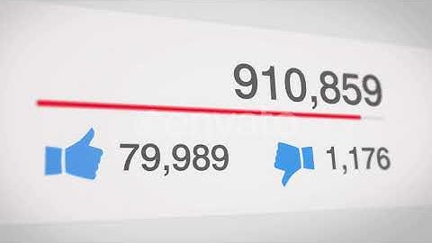 Popular Social Media Statistics Counter | Motion Graphics - Envato elements