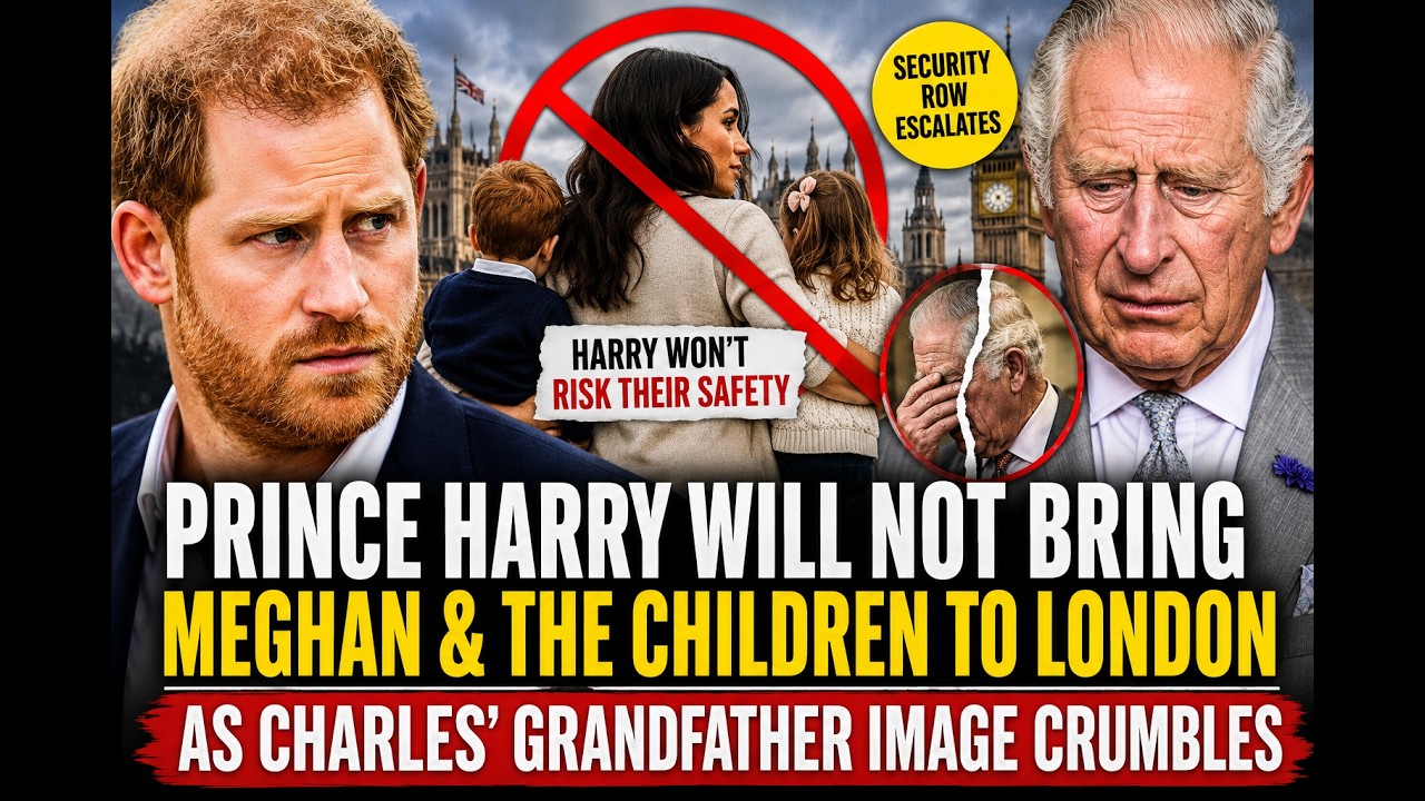 Prince Harry REFUSES to Bring Meghan & the Kids to London