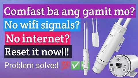 Wifi Connection Failed | How to solve | How to Reset Comfast