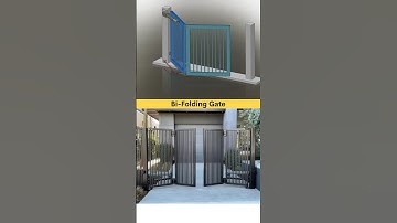 Bi-Folding Gate 💫 New Design #cad #fabrication #mechanical #3ddesigner #gate #foldinggate #metal