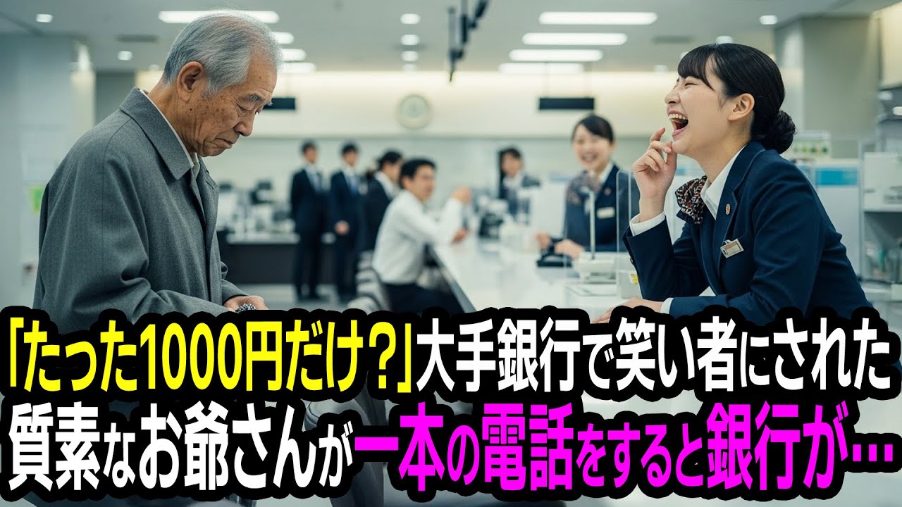 銀行員に笑われたおじいさん──わずか千円の取引が、やがて巨大銀行を震撼させることになる。