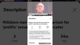 Hillsboro Man Gets 20 Years Prison For 'Prolific' Sexual Abuse Over Decades