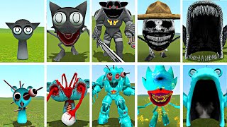 New Evolution Sprunki Sky Horror Vs Sprunki Gray Horror Transformation Battle In Garrys Mod