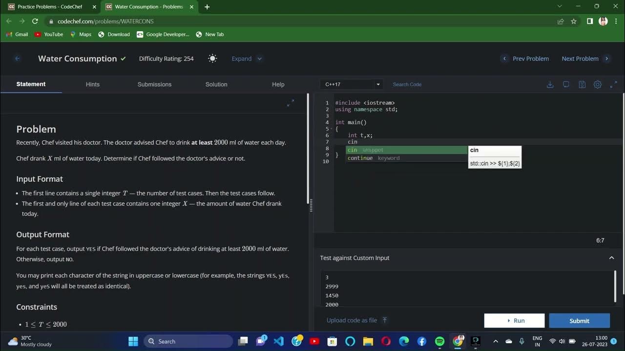Print Subarrays Leetcode Solutions Cpp Compiler Codechef C