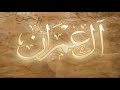 سورة آل عمران صوت جميل جدا للقارئ اسلام صبحي 