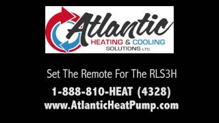 Fujitsu Mini Split RLS3H Remote Set Up - Celsius, Fahrenheit, Day, Time