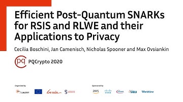 PQCrypto 2020 | Efficient Post-Quantum SNARKs… • C. Boschini, J. Camenisch, N. Spooner, M. Ovsiankin
