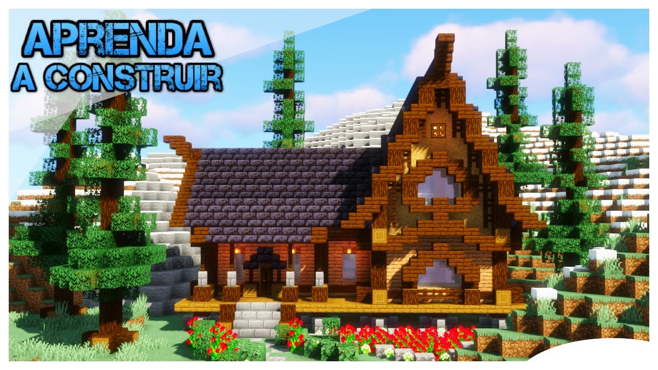 Casa pendurada na montanha - Minecraft Tutorial 