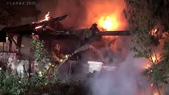 LAFD / Attic Collapse - House Fire / SOLA