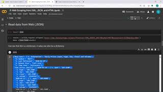 Programming with Web Data (XML, JSON, HTML) Practice
