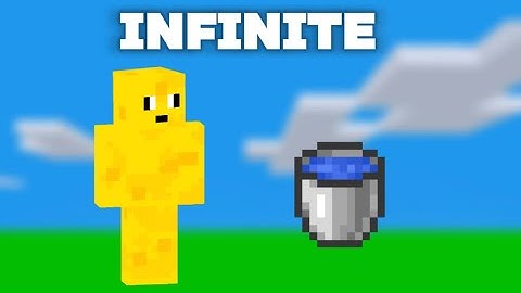 How To Make Infinite Water Source Using Only 1 Water Bucket