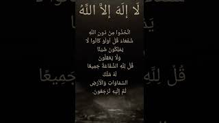 قُلْ لِلَّهِ الشَّفَاعَةُ جَمِيعًا لَهُ مُلْكُ السَّمَاوَاتِ وَالْأَرْضِ ثُمَّ إِلَيْهِ تُرْجَعُونَ