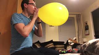Globos 14 Yellow Balloon Blow To Pop Btp B2P