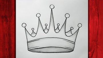 How to Draw a Crown Step by Step Easy for Beginners – Simple Crowns Drawing Tutorial