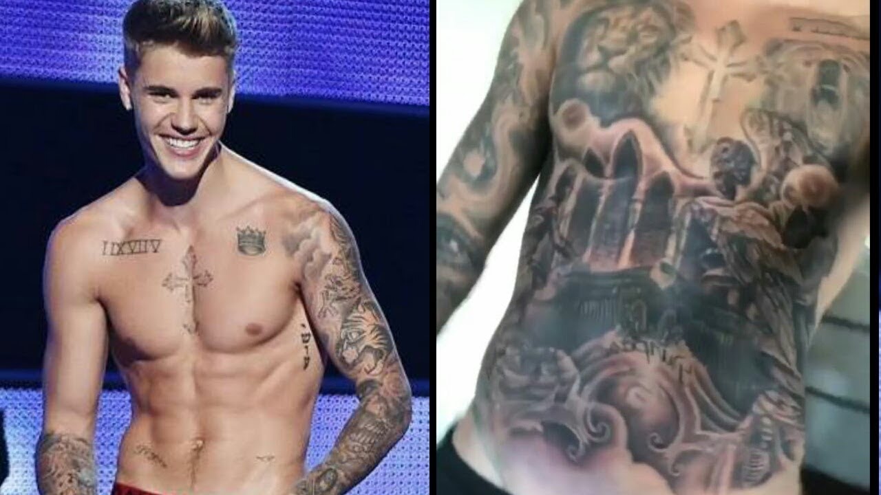 JUSTIN BIEBERS NEW TATTOO 2017 (FULL BODY) YouTube