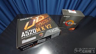 Gigabyte A520M K V2 Motherboard (unboxing and assembly with AMD Ryzen 5 5500)