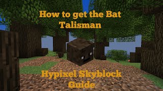 How to get the Bat Talisman | Hypixel Skyblock Ironman