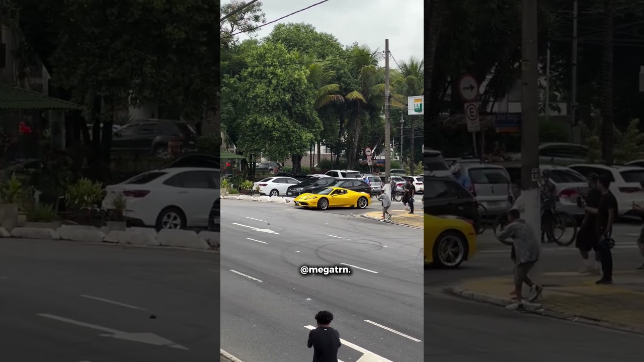 Ferrari 458 Speciale fazendo Drift em São Paulo! 💨​ 