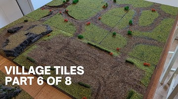 Making Village Tiles with Modular Path System | My Biggest Ever Wargaming Board Part 6/8