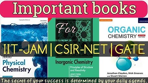 Important books for csir net exam Chemical science|Reference books for csir net Chemistry
