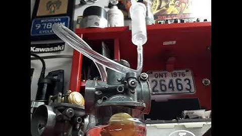 Bench test float height & valve function