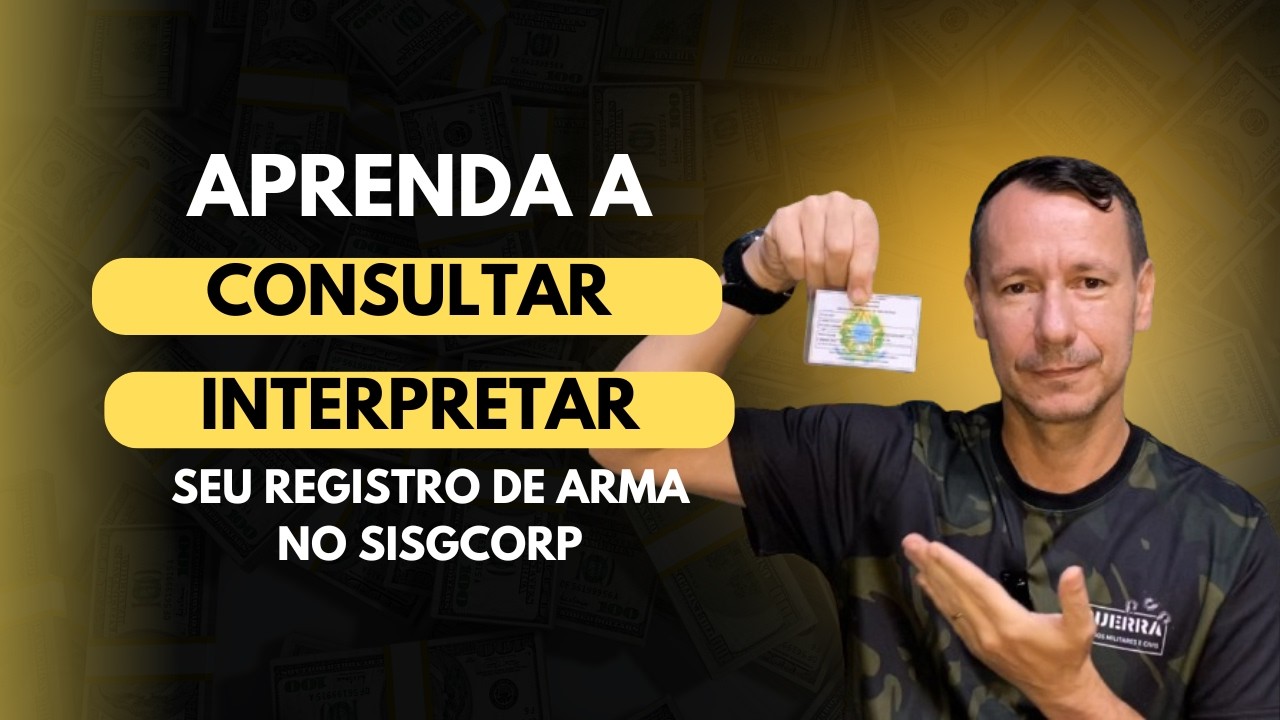 Como consultar e baixar o documento de registro da minha arma - CRAF?