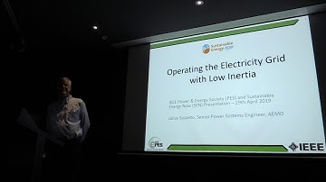 IEEE PES & SEN: Operating the Grid with Low Inertia by Julius Susanto